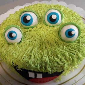 tarta monstruo verde